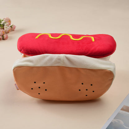 Funny Hot Dog Dog Costume – Halloween Pet Dress Up Outfit