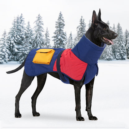 Waterproof Dog Winter Jacket – Warm Cotton Coat for Large Dogs