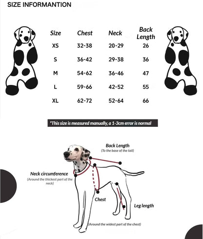 Adjustable Dog Jacket with Detachable Collar