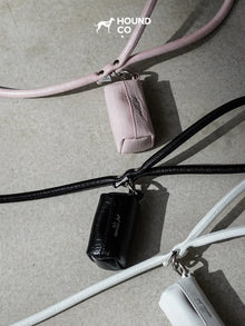 Vegan Leather Poop Bag Holder