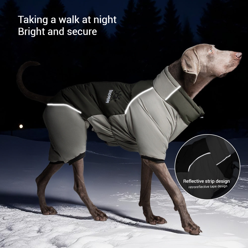 Reflective Dog Winter Jacket – Waterproof Warm Cotton Coat