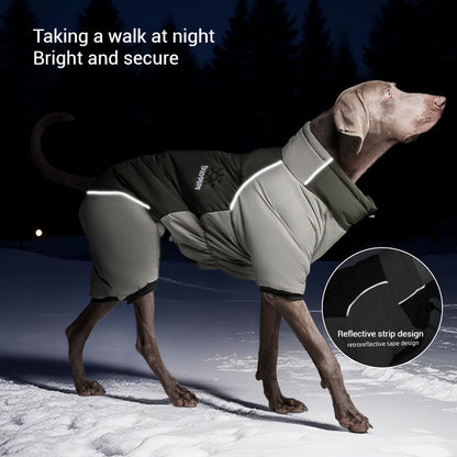 Reflective Dog Winter Jacket – Waterproof Warm Cotton Coat