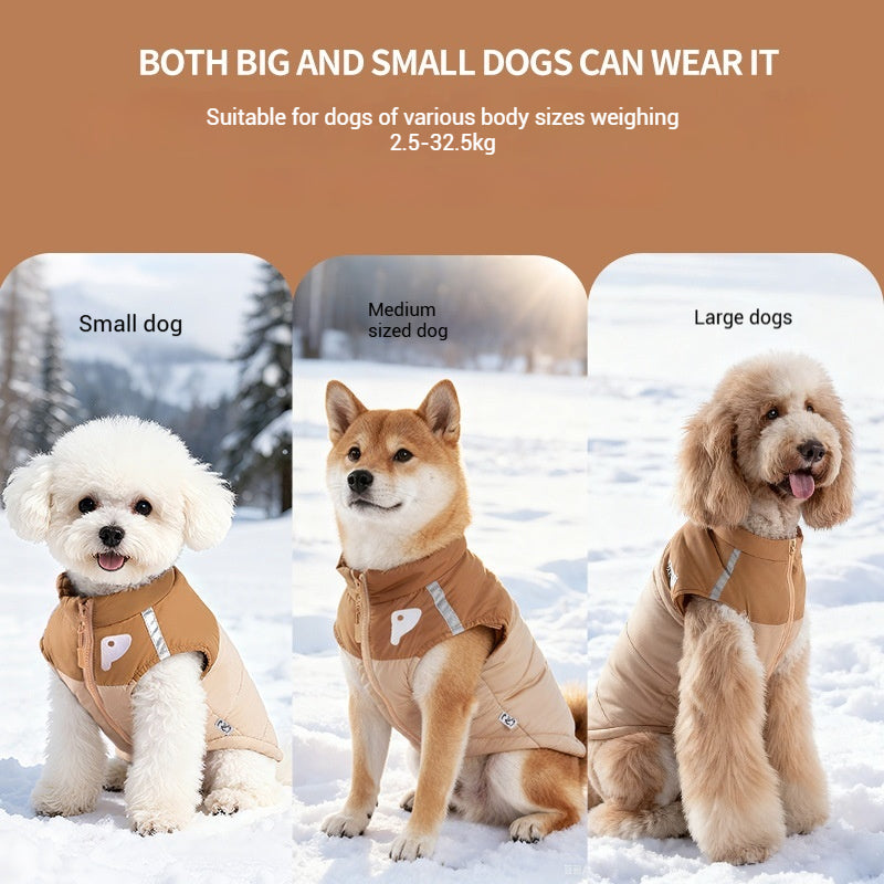 Winter Dog Vest – Warm Down Jacket for Small to Large Dogs