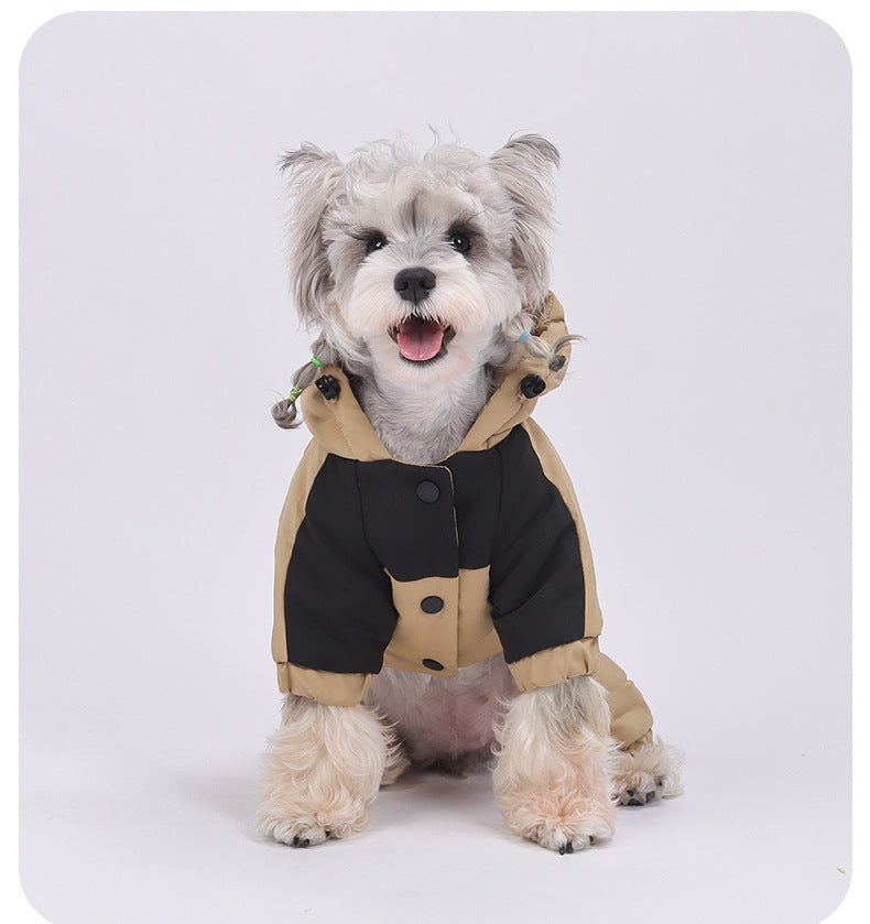 Dog Winter Jacket – Waterproof Four-Legged Cotton Coat