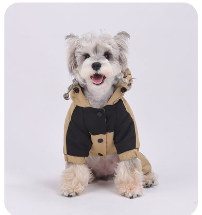 Dog Winter Jacket – Waterproof Four-Legged Cotton Coat