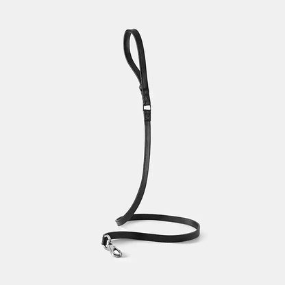 KNOWZA Genuine Leather Dog Leash – Durable Lead for Medium & Large Dogs