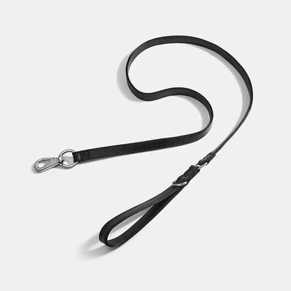 KNOWZA Genuine Leather Dog Leash – Durable Lead for Medium & Large Dogs