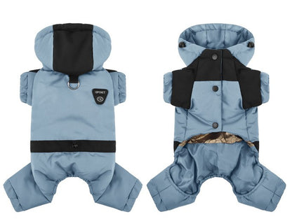 Dog Winter Jacket – Waterproof Four-Legged Cotton Coat