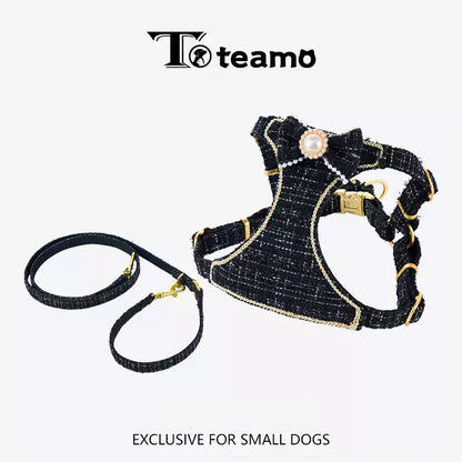Luxury-Style Harness Set – Small Dog Vest & Leash
