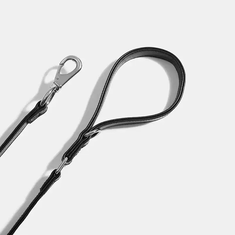 KNOWZA Genuine Leather Dog Leash – Durable Lead for Medium & Large Dogs