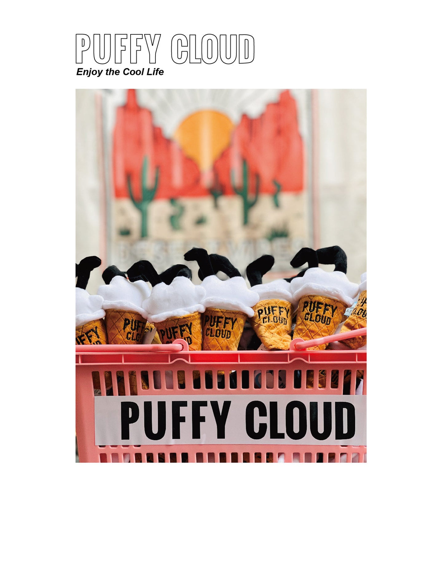 PuffyCloud Crinkle Ice Cream Toy – Interactive Treat Puzzle for Dogs & Cats