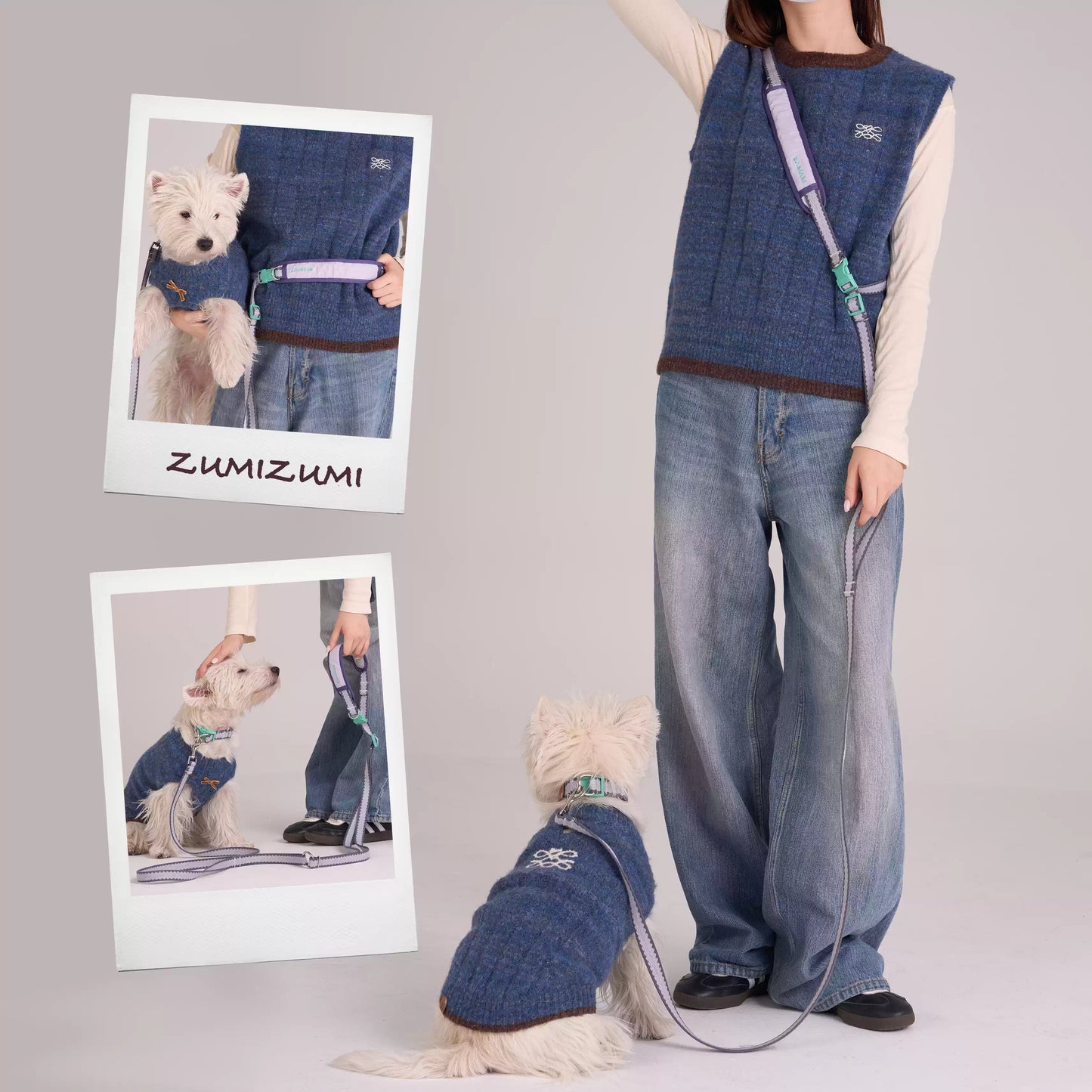 Multi-Way Weave Dog Leash – Crossbody & Waist Wear