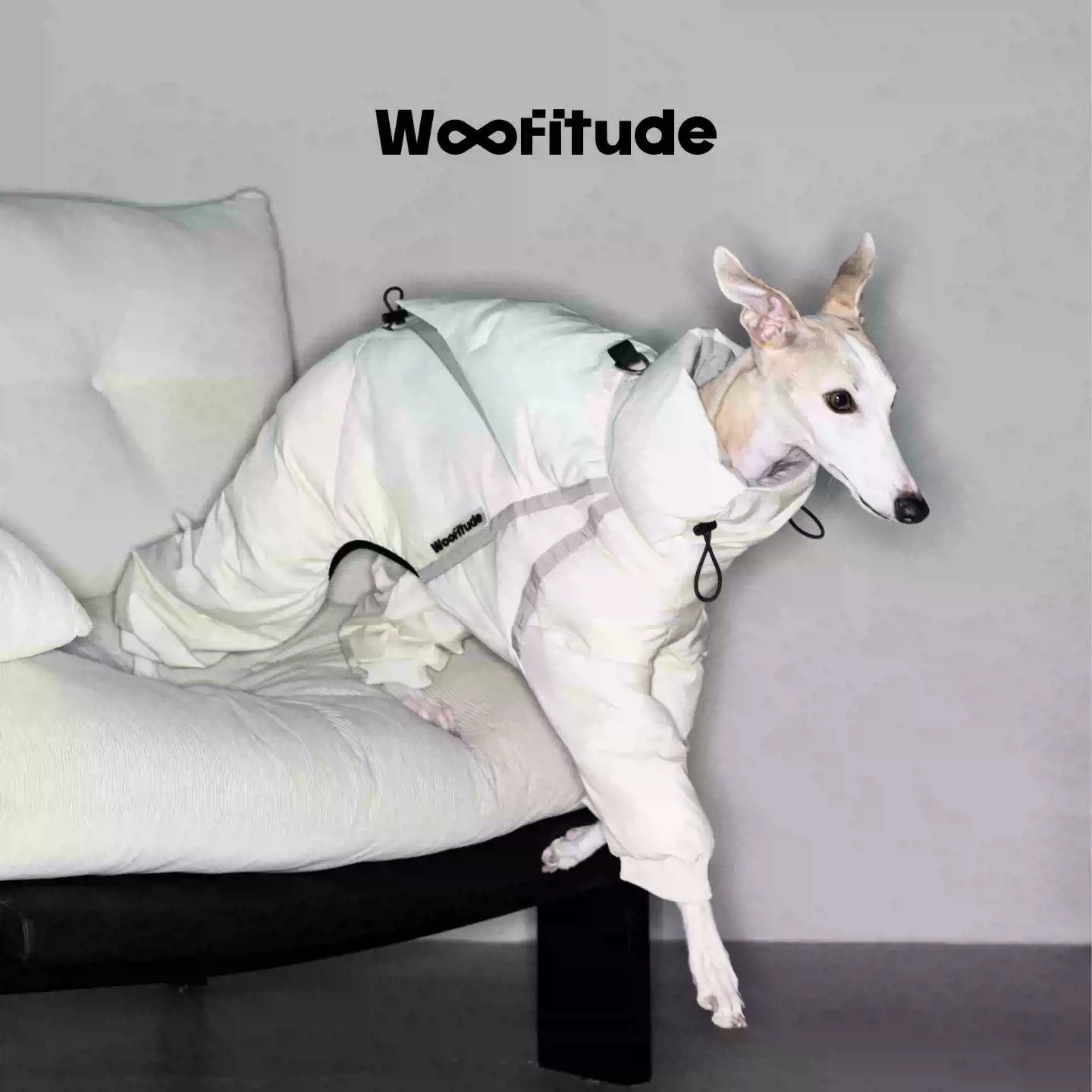 Woofitude “Layered Ridge” 95% White Duck Down Jacket