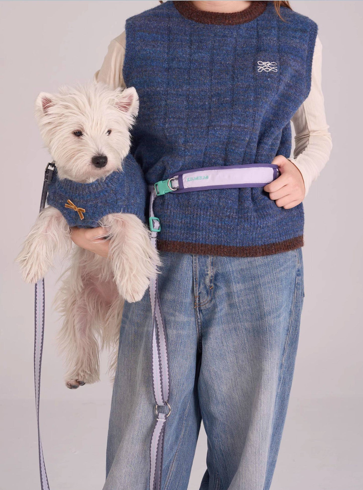 Multi-Way Weave Dog Leash – Crossbody & Waist Wear