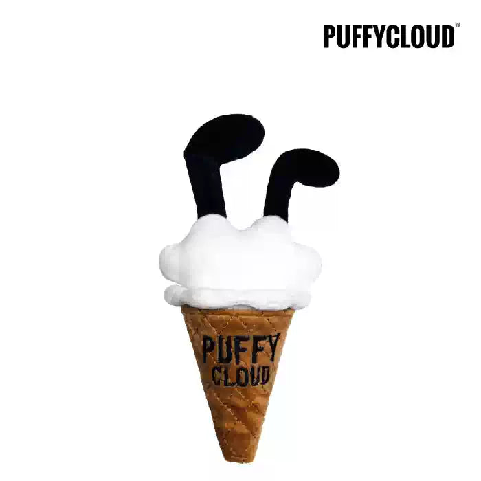 PuffyCloud Crinkle Ice Cream Toy – Interactive Treat Puzzle for Dogs & Cats
