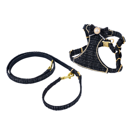 Luxury-Style Harness Set – Small Dog Vest & Leash