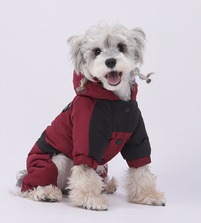 Dog Winter Jacket – Waterproof Four-Legged Cotton Coat