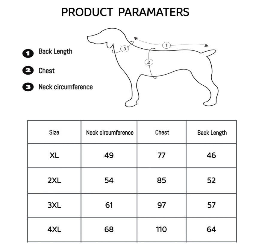 Winter Dog Vest – Thick Warm Style for Large Breeds