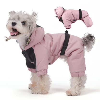 Dog Winter Jacket – Waterproof Four-Legged Cotton Coat