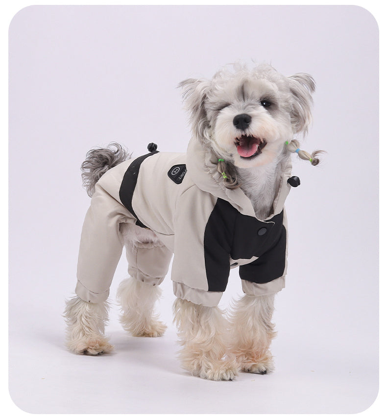 Dog Winter Jacket – Waterproof Four-Legged Cotton Coat