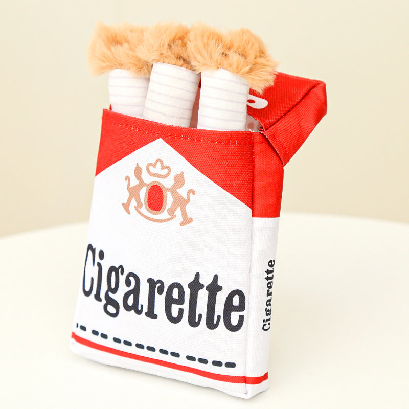 Dog Toy – Funny Cigarette Plush Chew Toy with Box